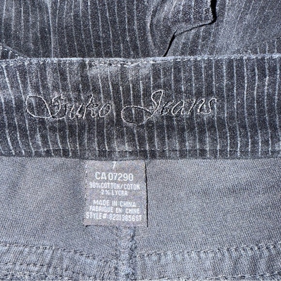 Suko Jeans Cords Elegant Black Corduroy Jeans Flare Pants Stretchy Women’s Sz 7 - Picture 14 of 14